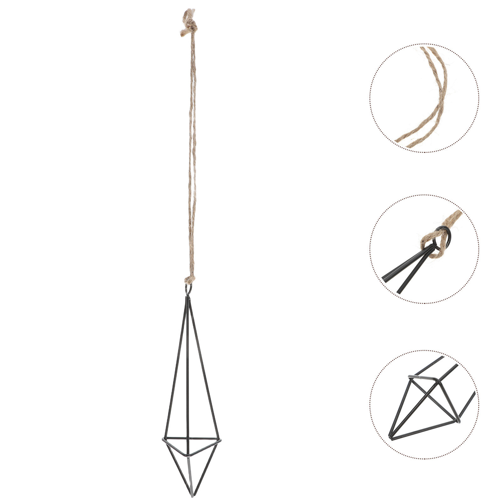 Spider Plant Hanging - حامل نباتات هوائية معدني معلق بتصميم