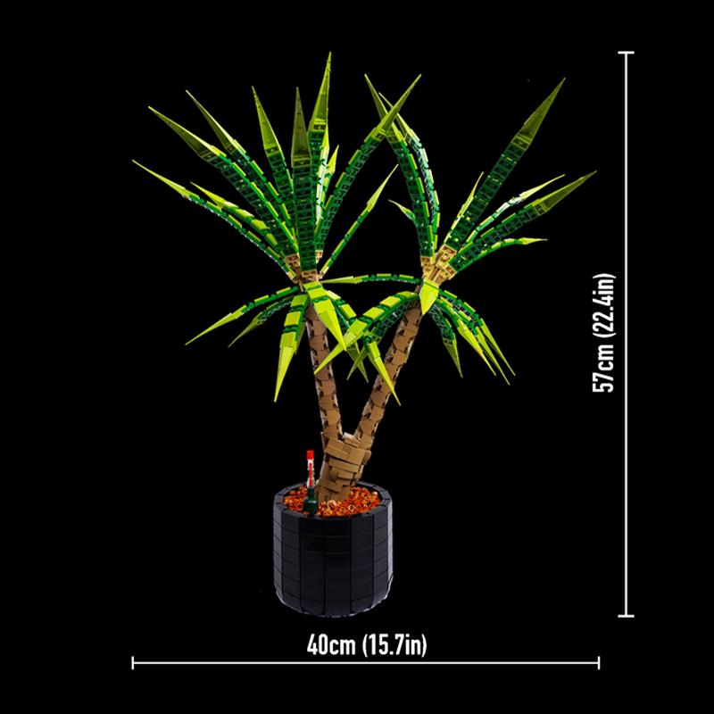 Dracaena Marginata - 1961 قطعة من مكعبات البناء MOC