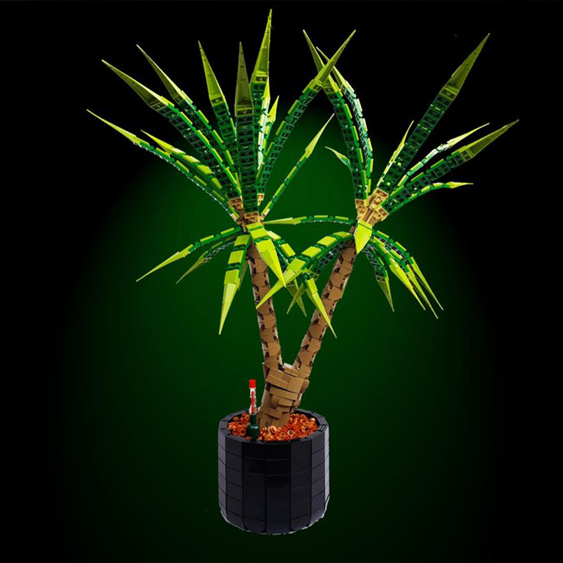 1961 قطعة من مكعبات البناء MOC - مراجعة Dracaena Marginata وسعره