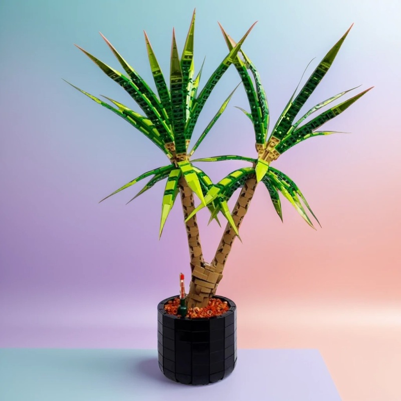 1961 قطعة من مكعبات البناء MOC - مراجعة Dracaena Marginata وسعره