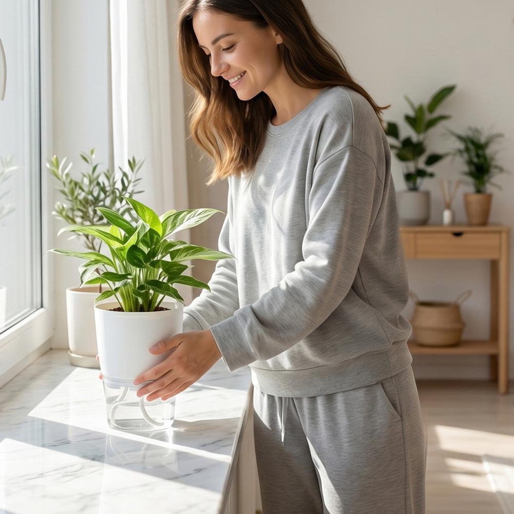 وعاء زهور بلاستيكي ذاتي الري ب - مراجعة Aloe Vera Pot وسعره